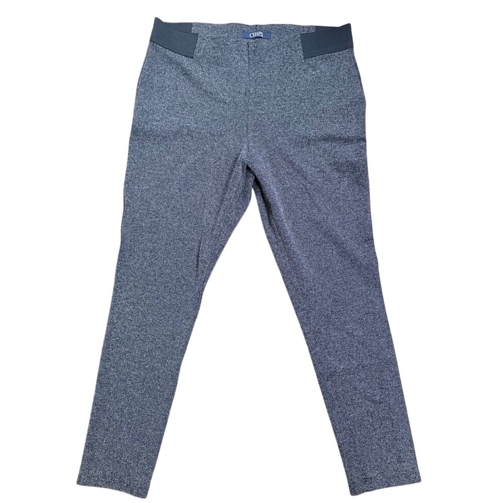 Chaps Womens Size XL Super Stretch‎ Pull On Pants Grey